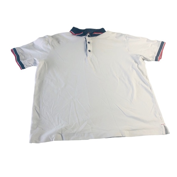 Jos. A. Bank Other - Jos A Bank mens polo shirt Large White collared short sleeve button casual top